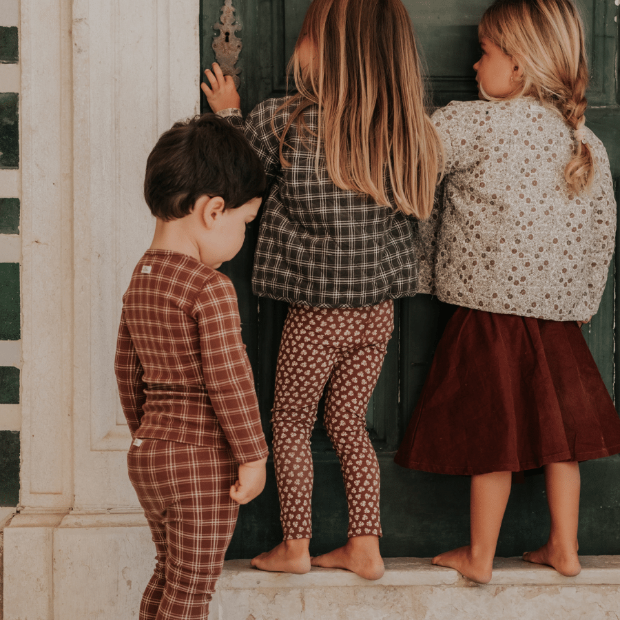 The Printed Legging - Rustic Check