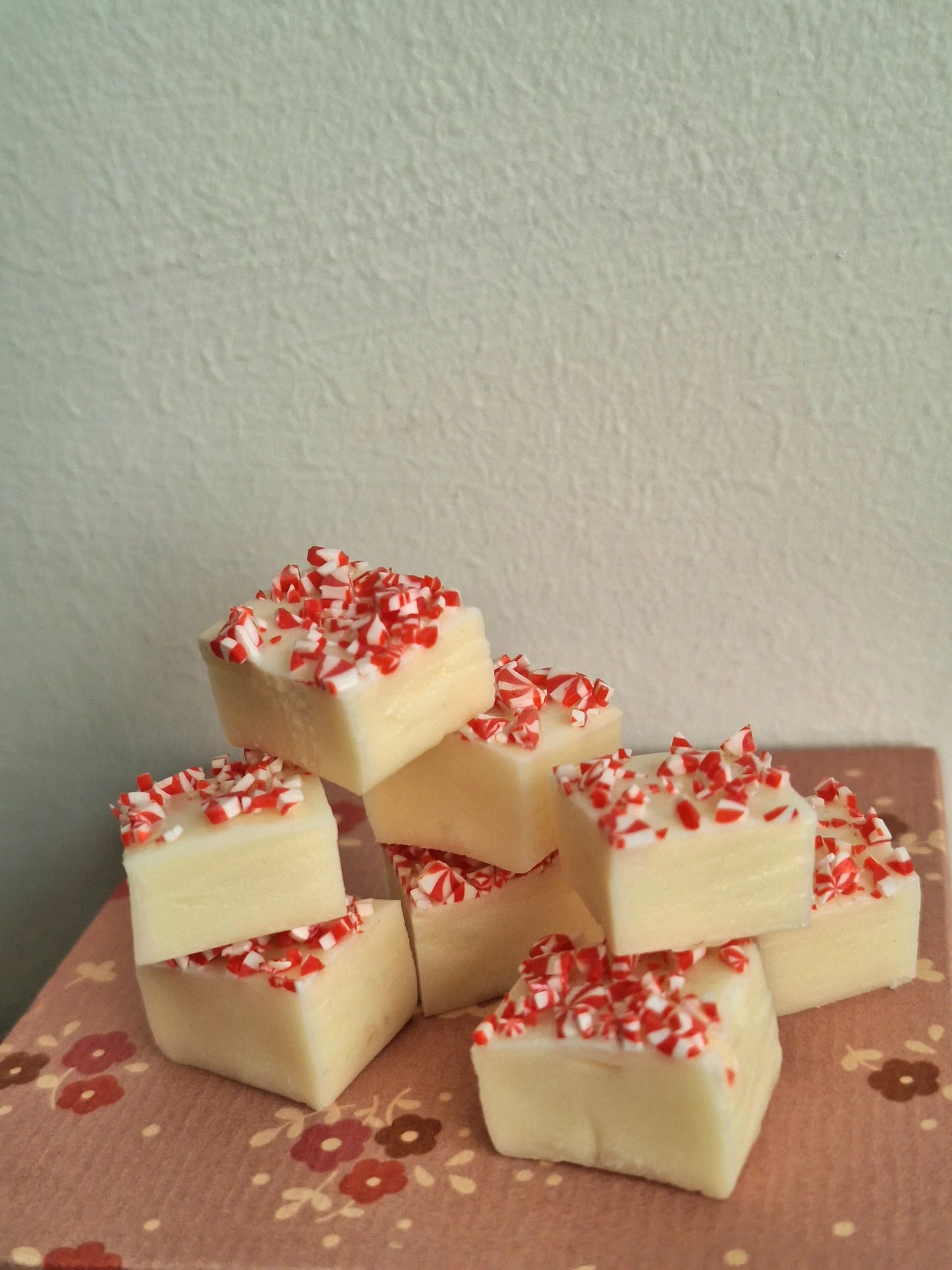 Miniature Peppermint Fudge | Three Pieces