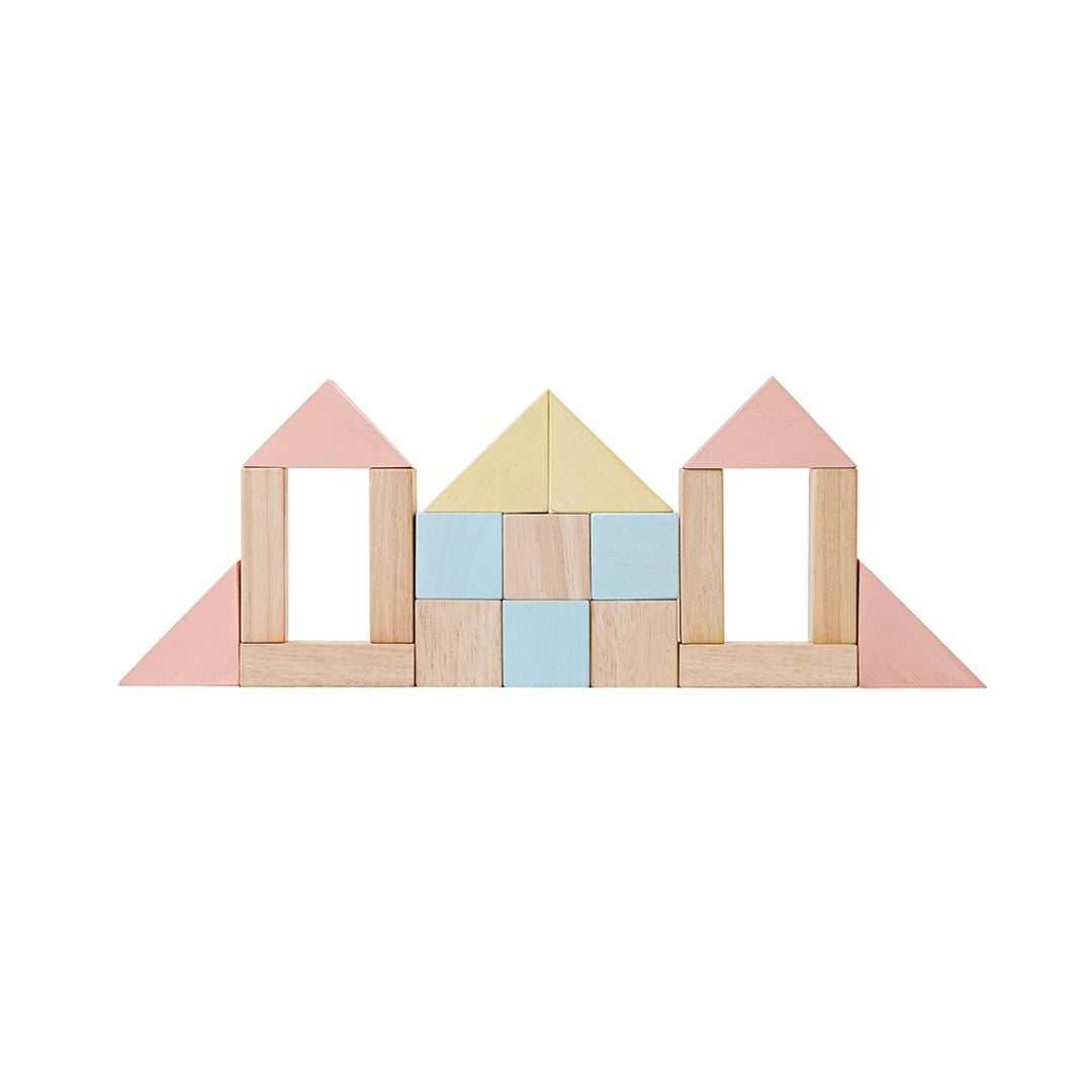 40-Piece Small Unit Blocks – Pastel Set