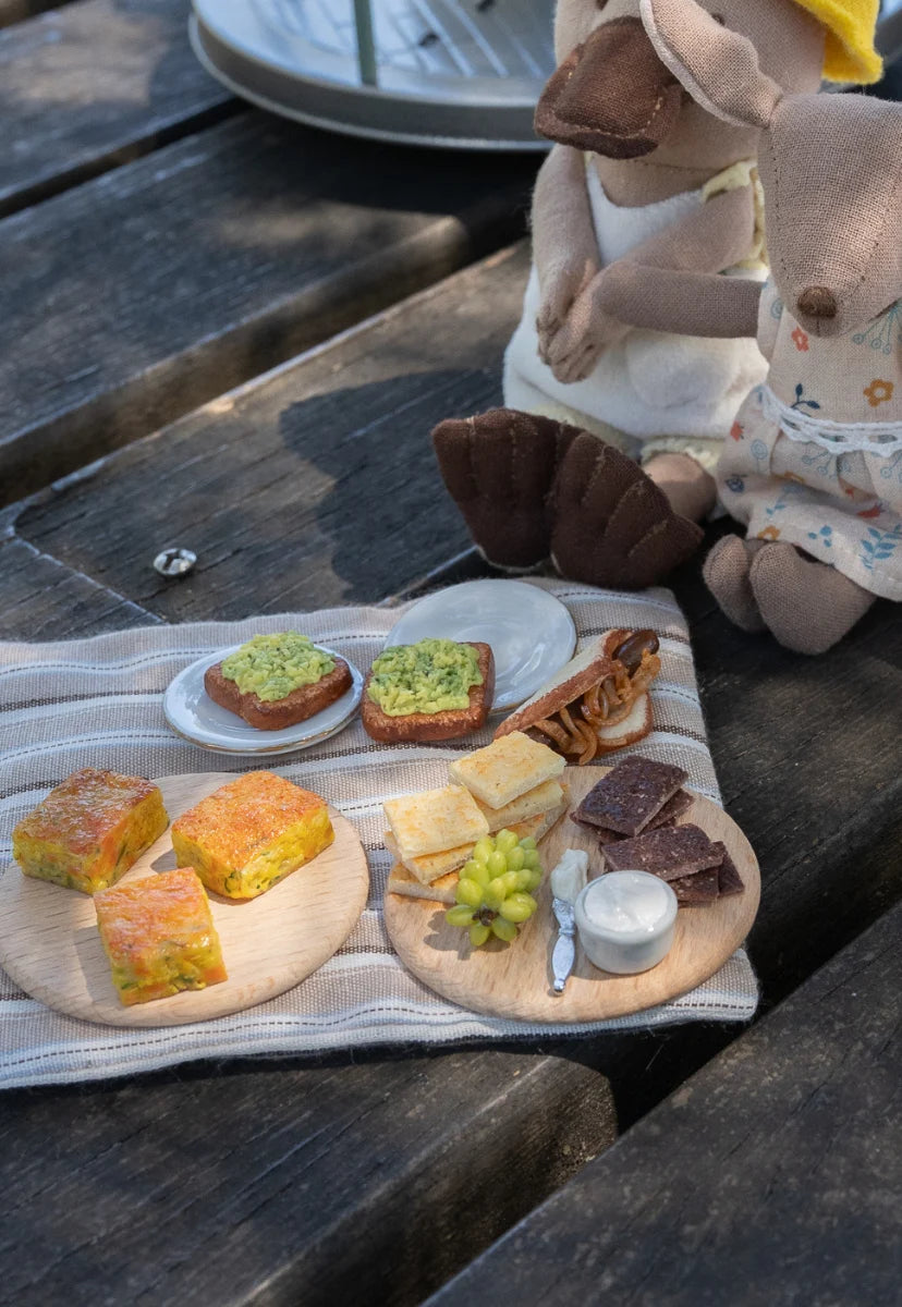 Miniature Avo Toast with Ceramic Plate