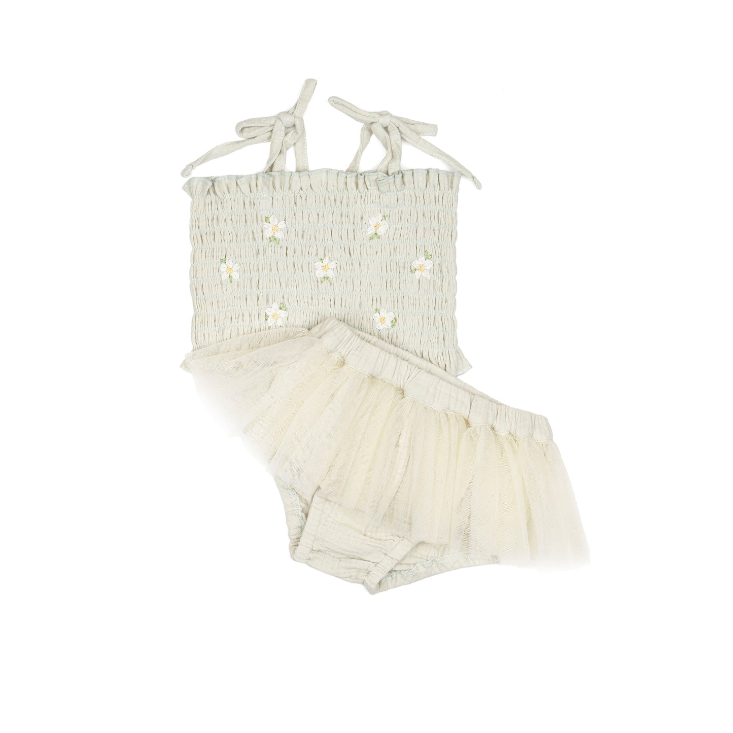 Daisies Tutu Set | Seafoam