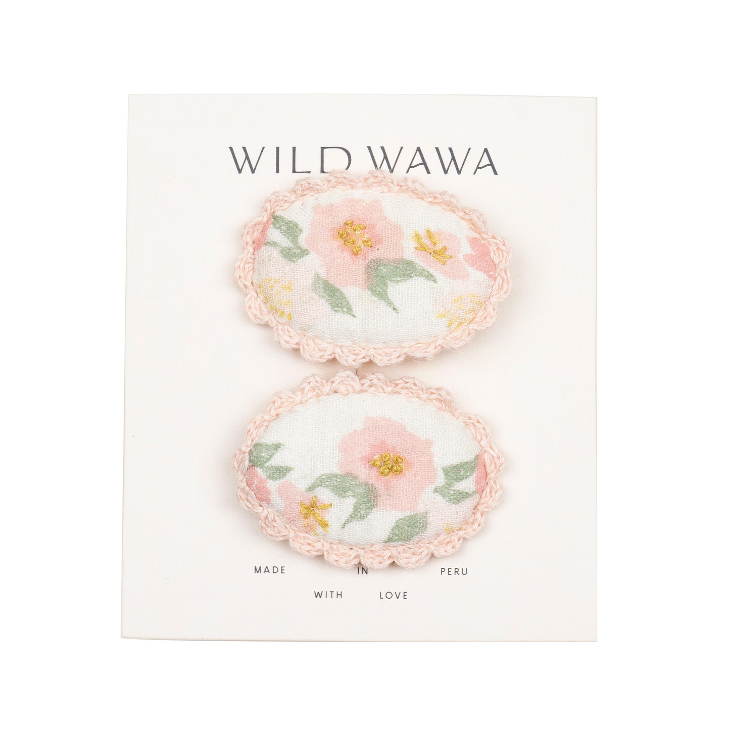 Crochet Clip Set | Pink Rose Reverie