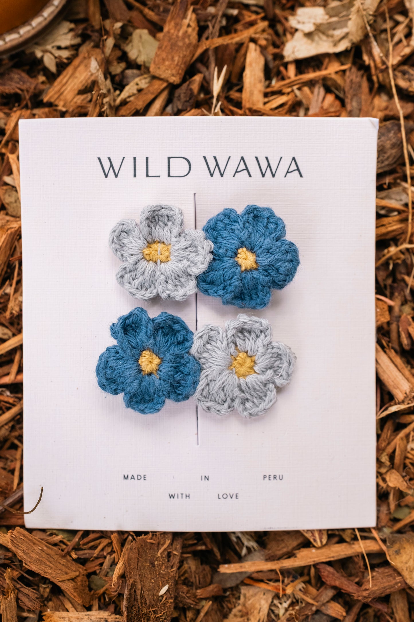 Crochet Clip Set | Baby Blues