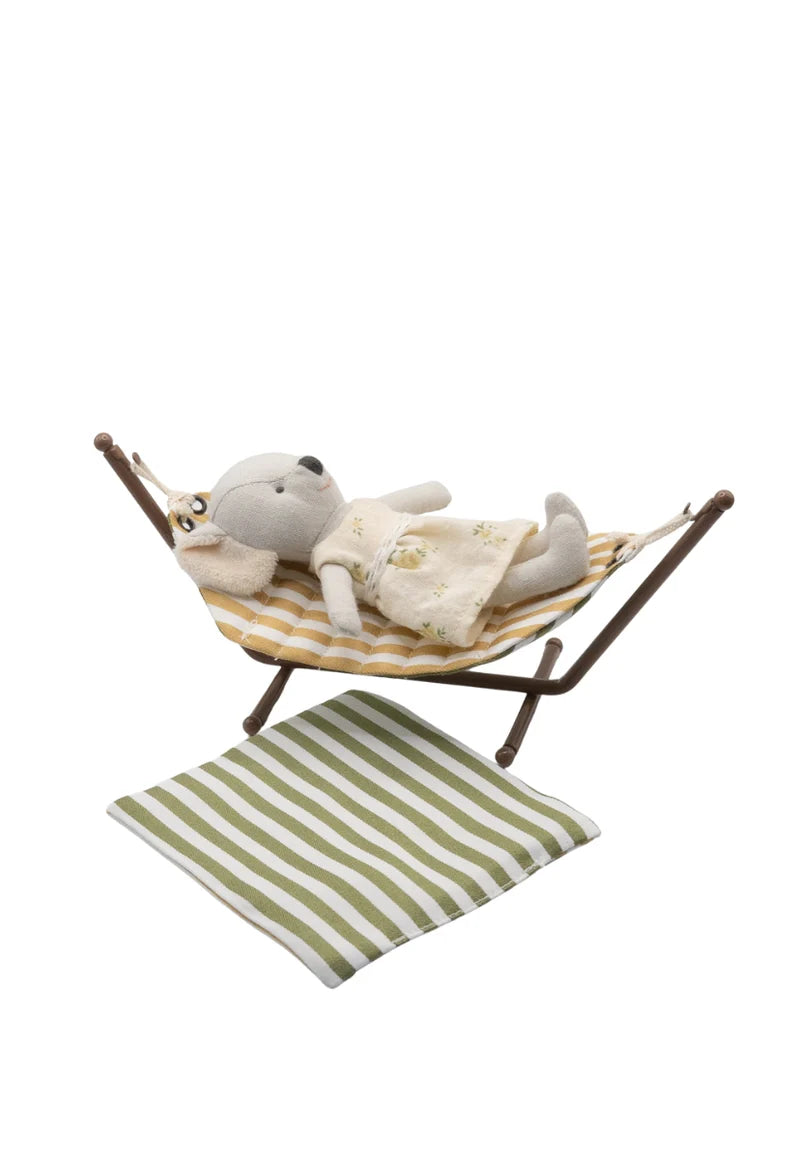Miniature Striped Hammock | Eucalyptus and Ochre