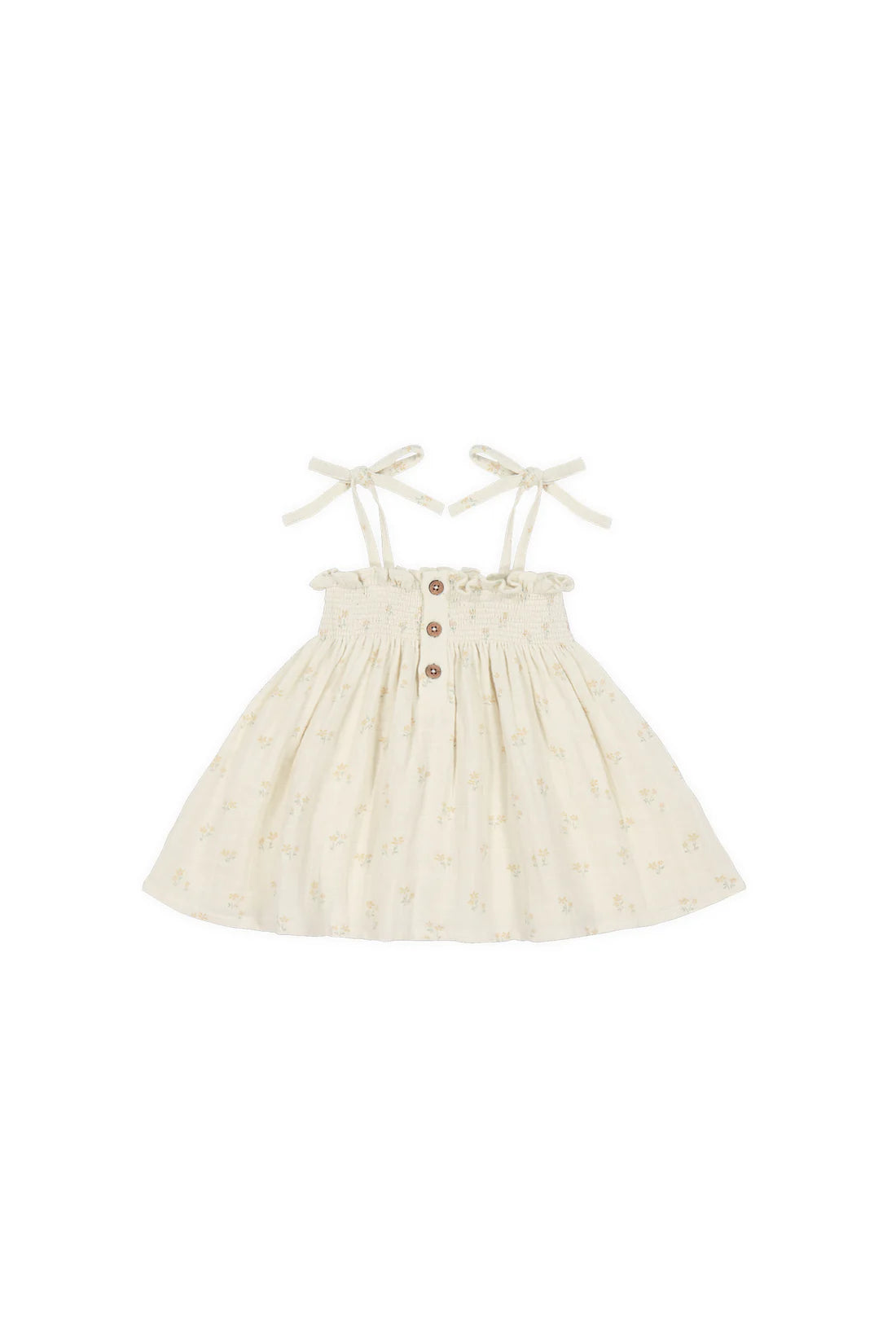 Organic Cotton Muslin Ellie Top - Pauline Chamomile in 2YR