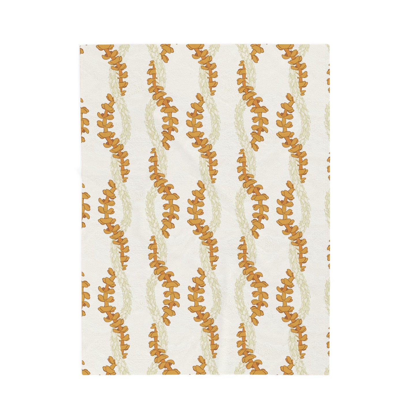 Cozy Velveteen Plush Blanket - Pikake Puakenikeni