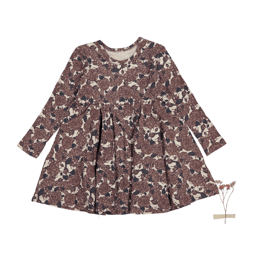 The Printed Long Sleeve Dress - Flora