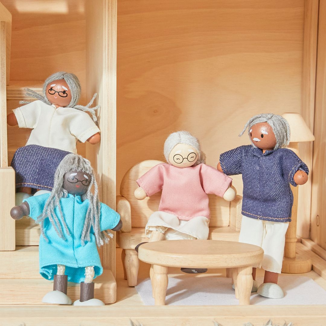 Grandmother Dollhouse Figure - Fair Skin Tone