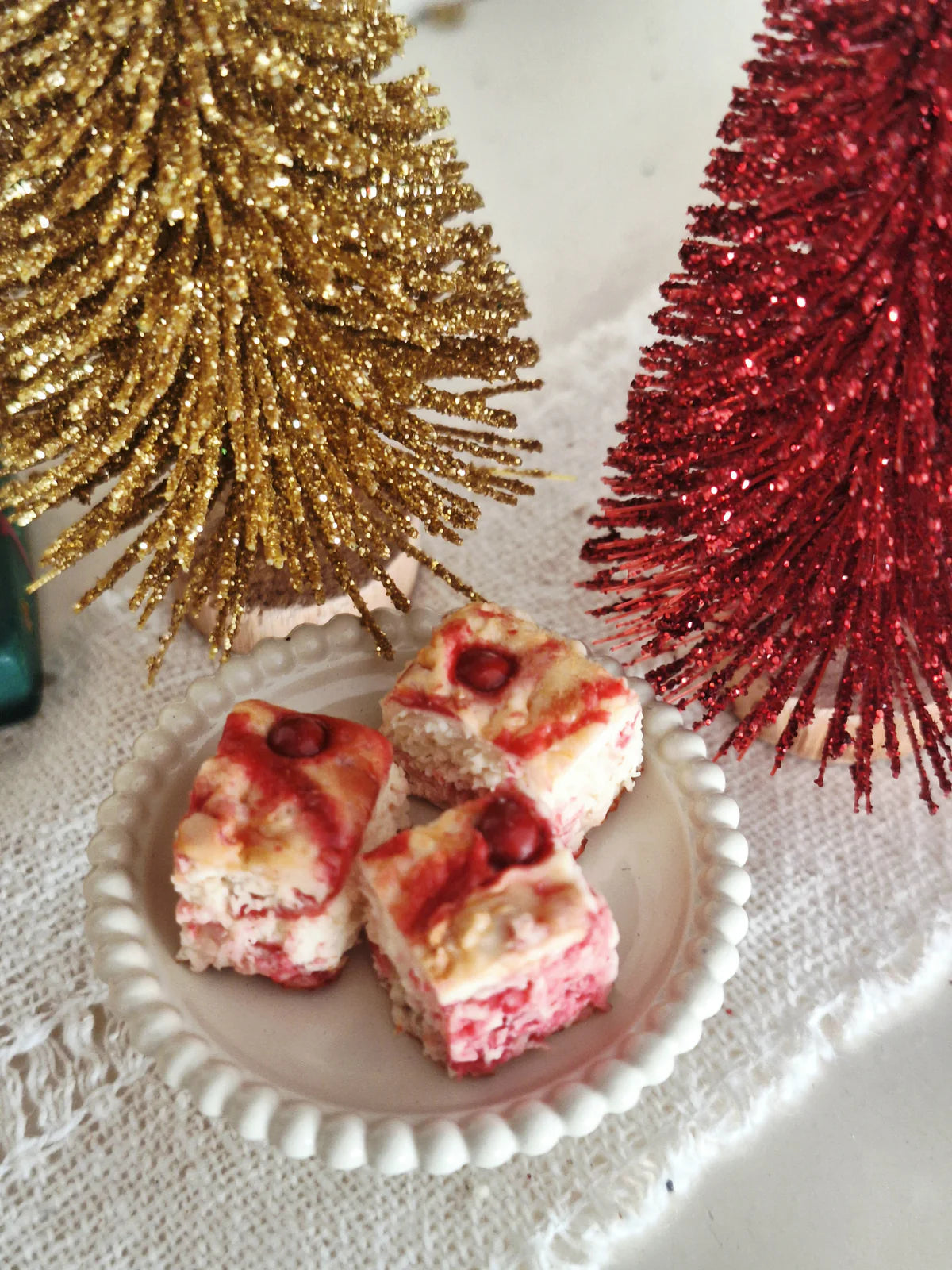 Miniature Cranberry Cake | Three Pieces