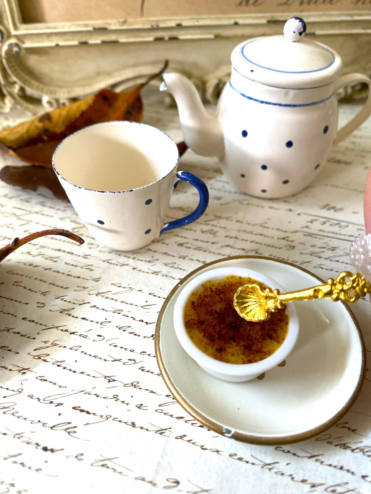 Miniature Crème Brûlée with Spoon