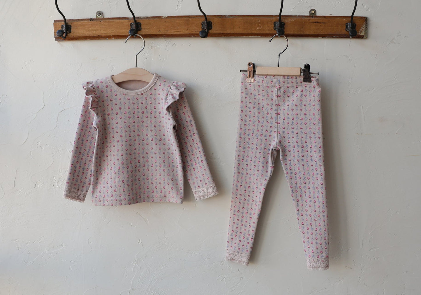 Strawberry Long Sleeve and Legging Set in 1/2Y