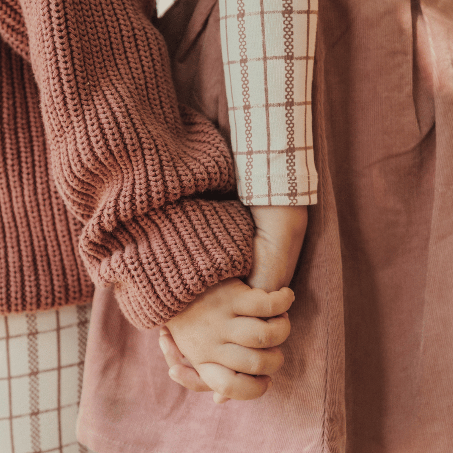The Printed Turtleneck - Mauve Check