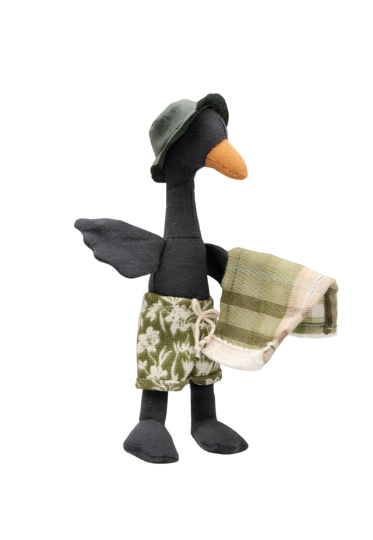 Byron The Sunbaking Swan | Miniature Black Swan