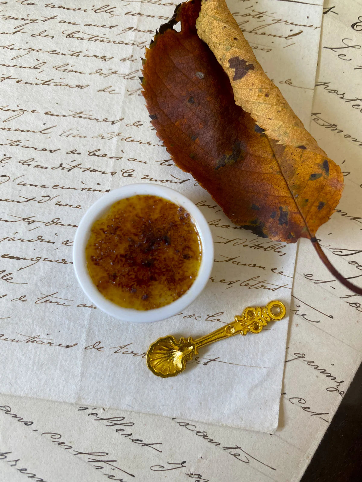 Miniature Crème Brûlée with Spoon