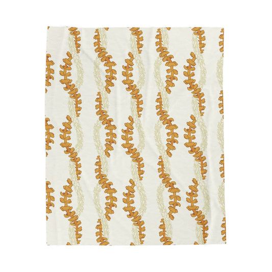 Cozy Velveteen Plush Blanket - Pikake Puakenikeni