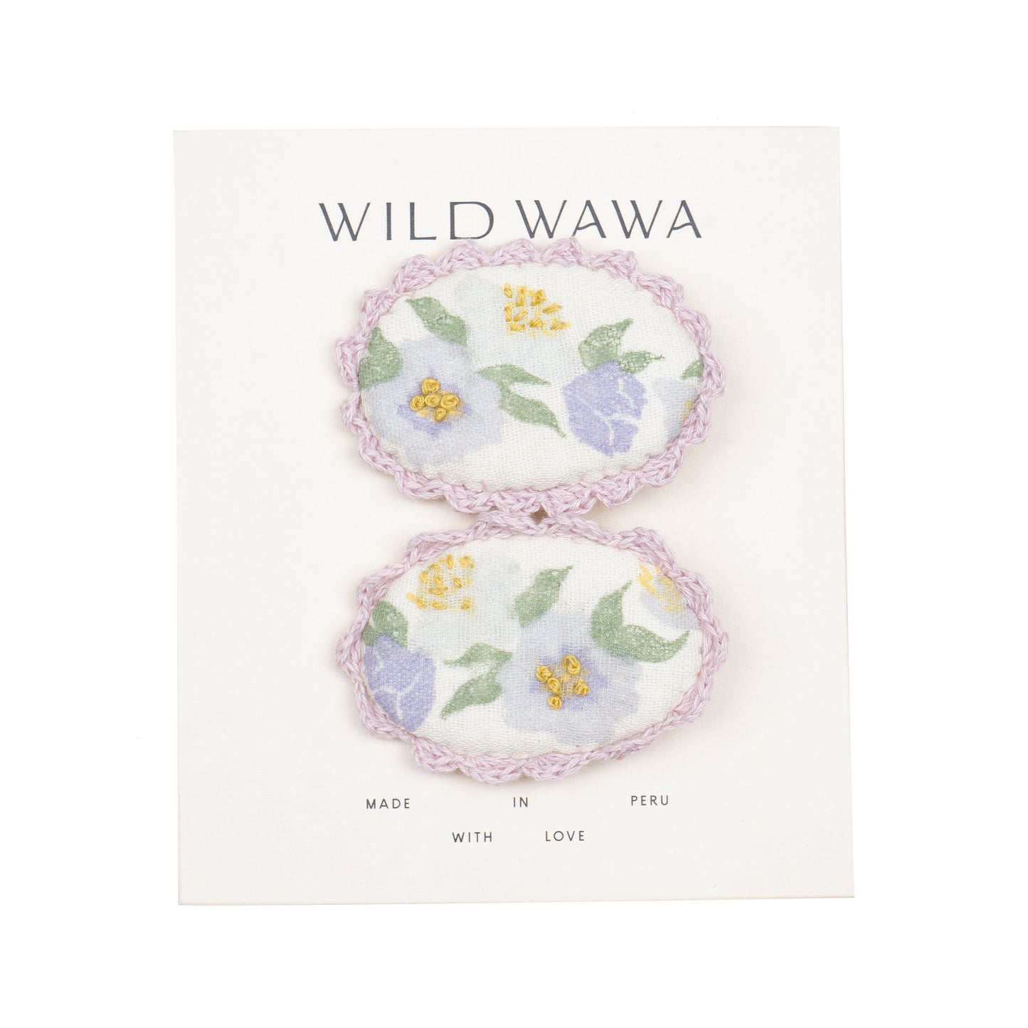 Crochet Clip Set | Lavender Rose Reverie