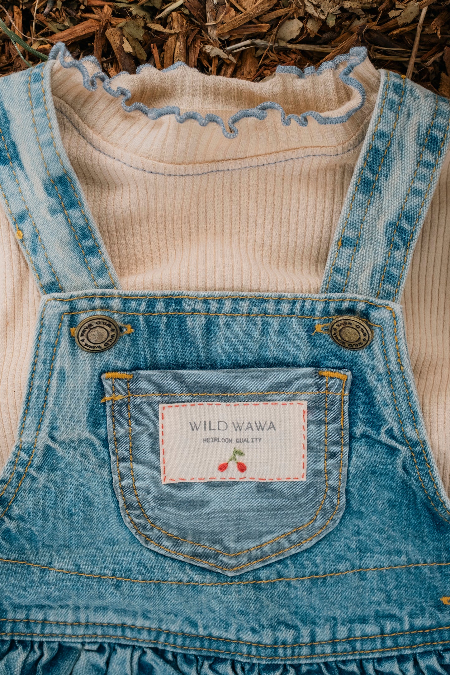 Patchwork Overalls Dress | Denim