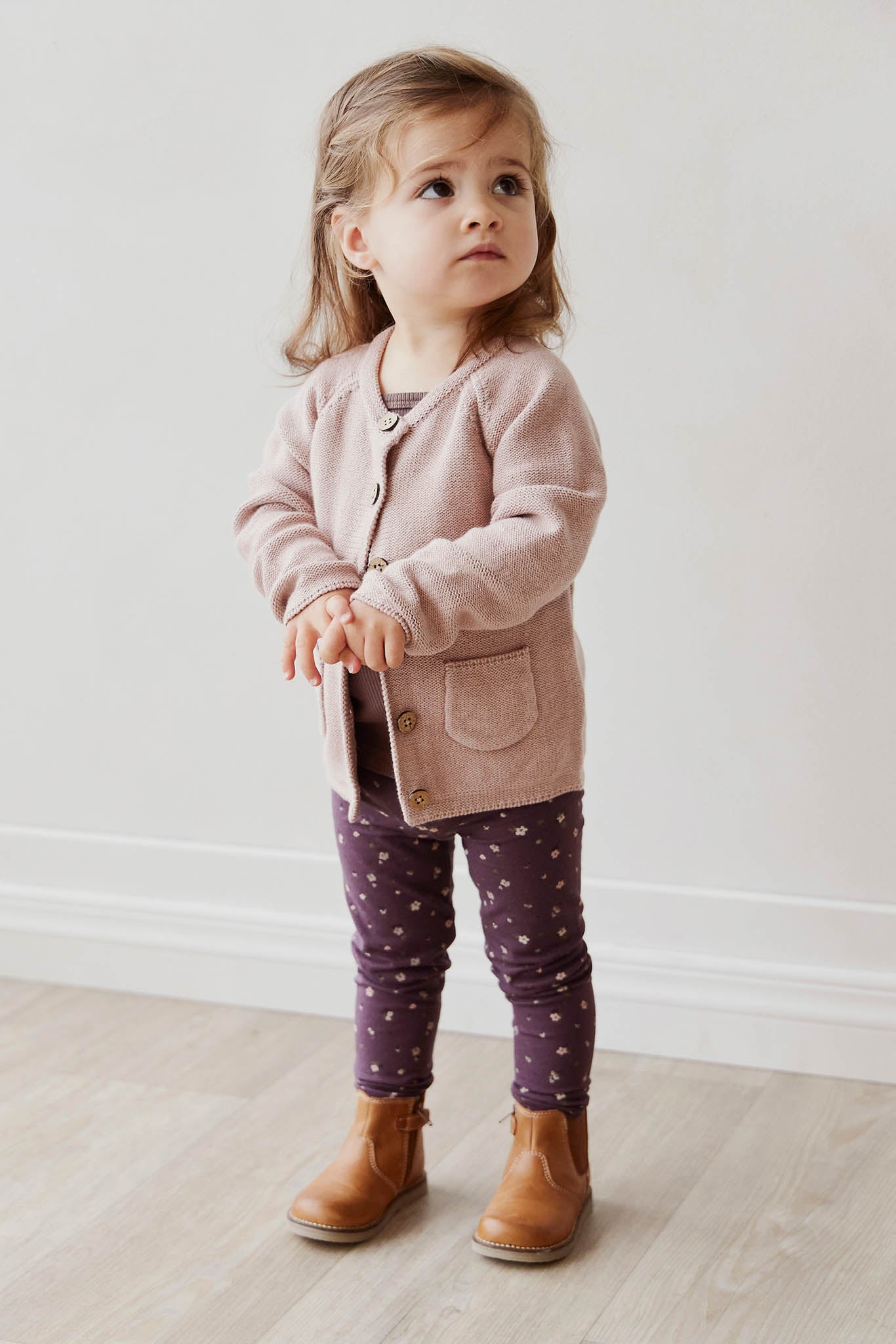 Organic Cotton Legging | Goldie Huckleberry Sparse in 4Y