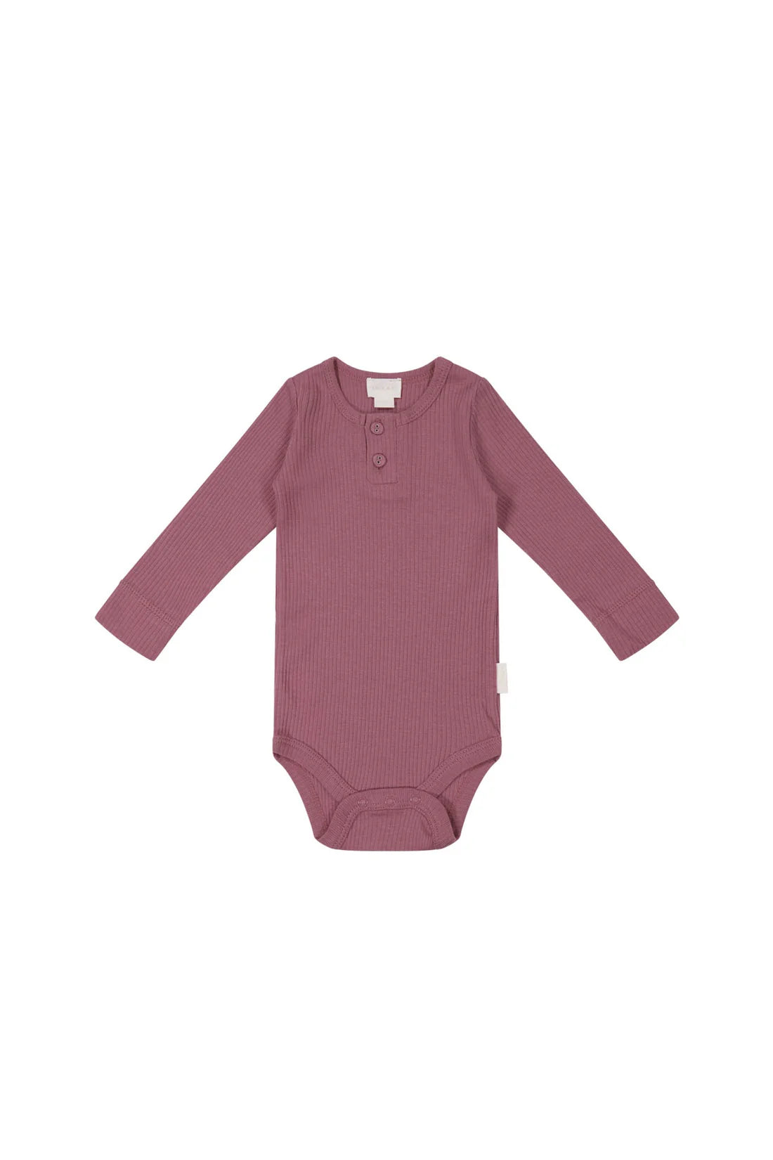 Organic Cotton Modal Long Sleeve Bodysuit - Rosette | 2YR