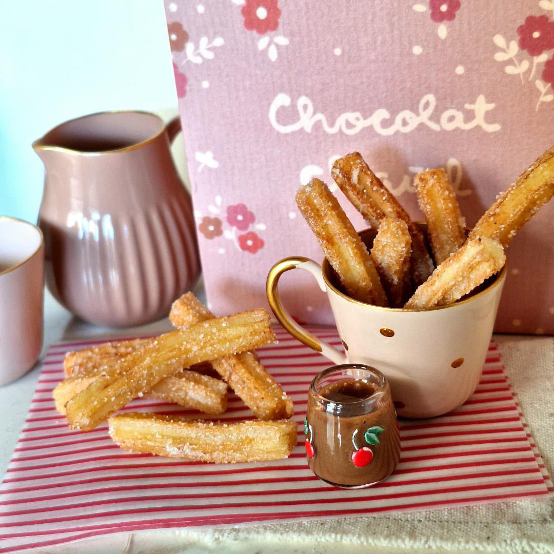 Miniature Churros with Chocolate | Six Pieces