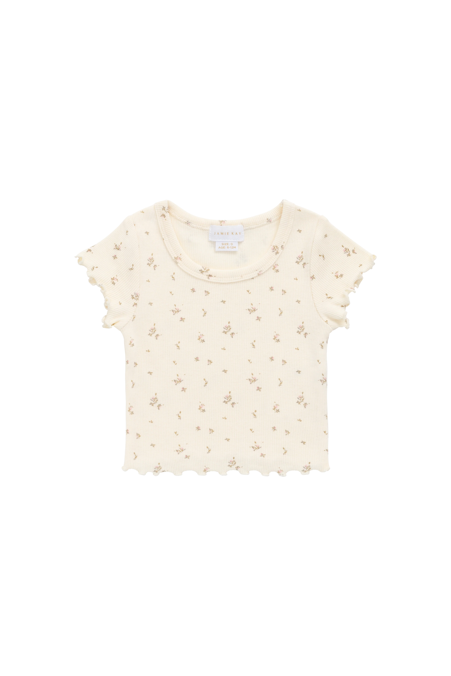Organic Cotton Fine Rib Ines Top - Dina Antique