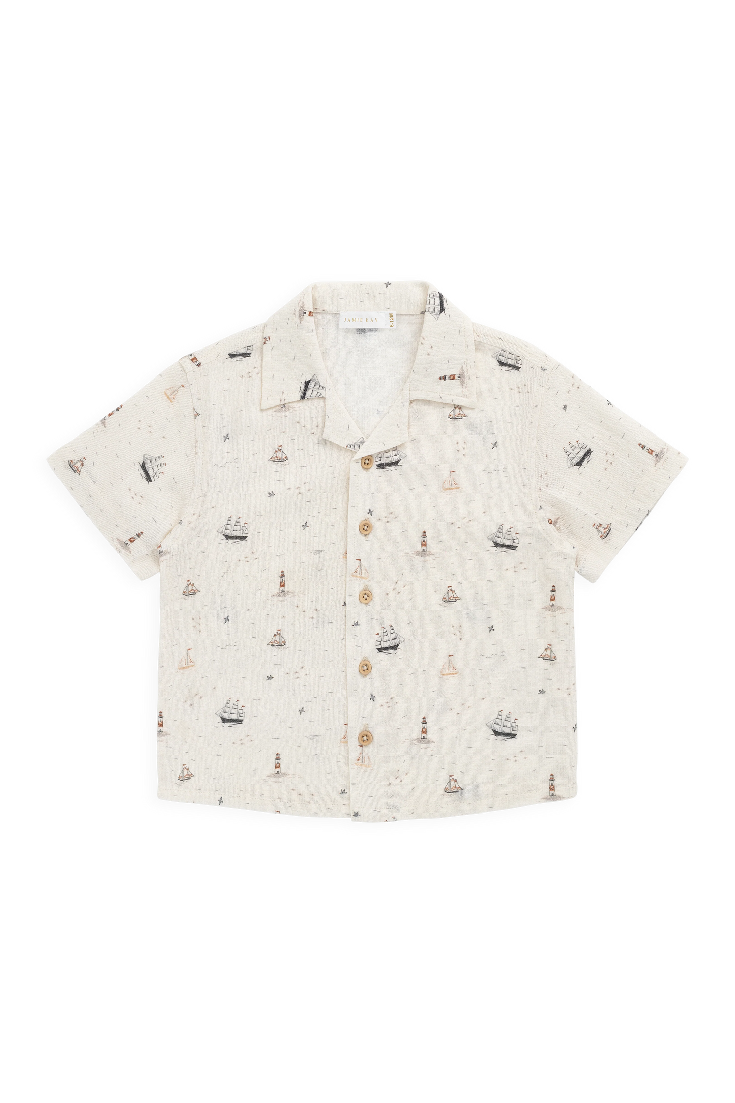 Organic Cotton Silas Shirt - Sailing Day