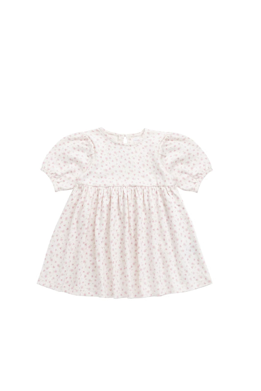 Organic Cotton Rosie Dress - Victoria Blush