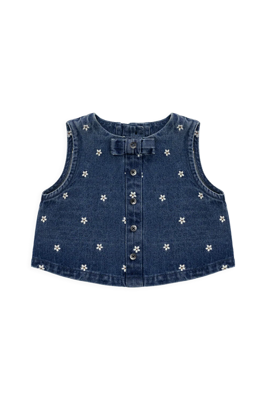 Etta Top - Josie Floral Denim