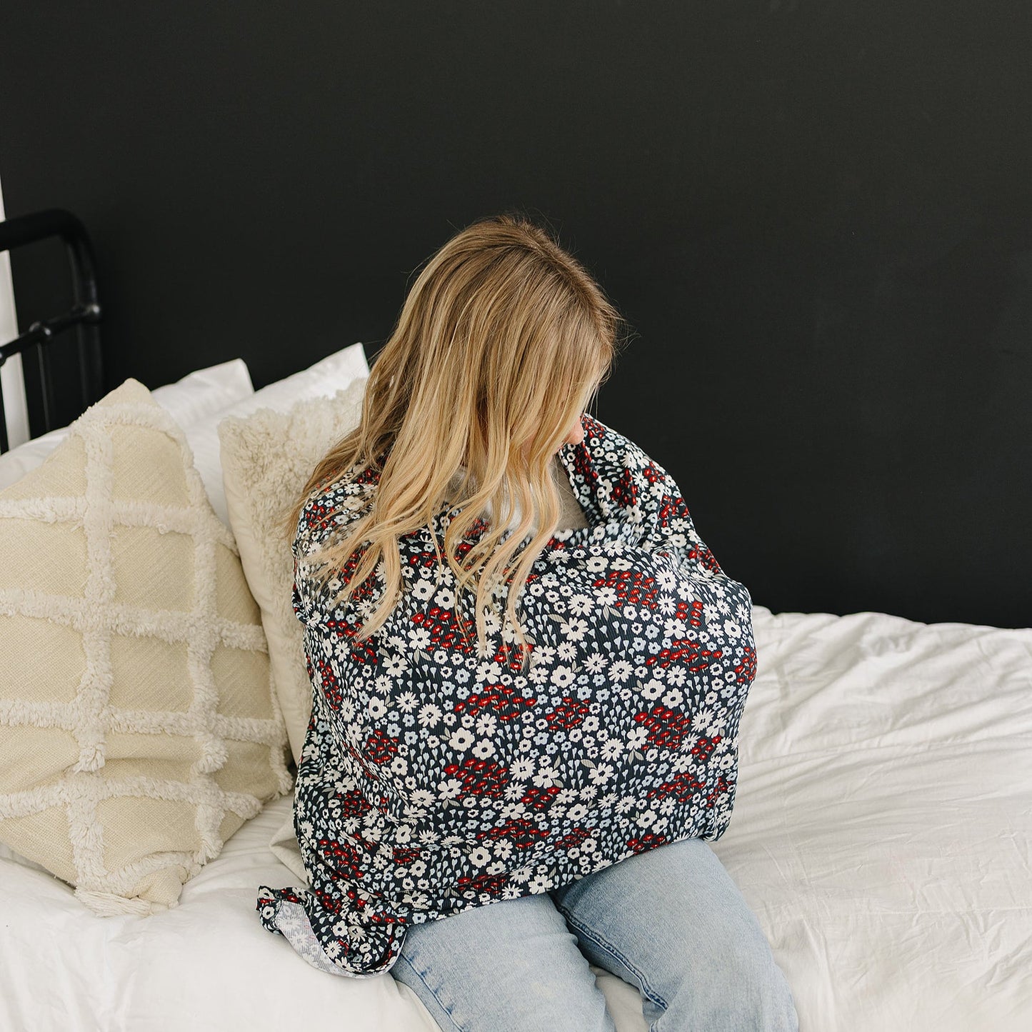 Americana Floral Ribbed Bamboo Multi-Use Cover