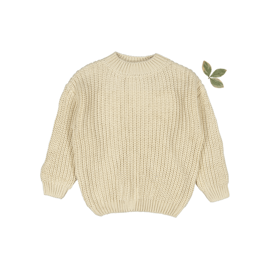 The Chunky Knit Sweater - Bone