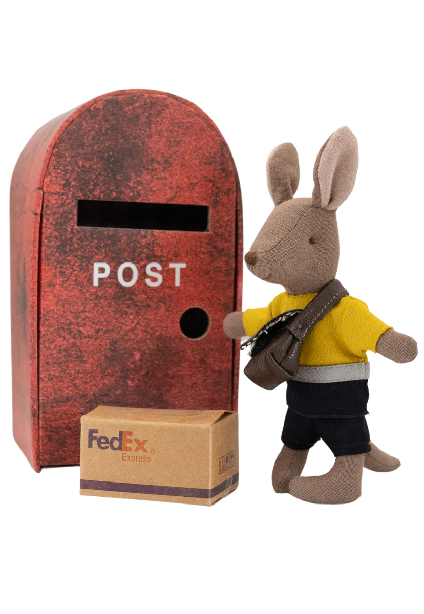 The Postie | Kangaroo Doll with Post Box