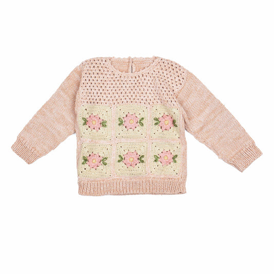 Patchwork Sweater | Vintage Blush